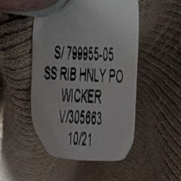 Gap | Ribbed Henley Polo T-Shirt In Wicker Beige - Picture 7 of 8